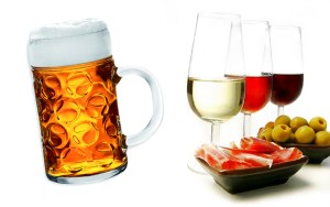 cerveza o vino